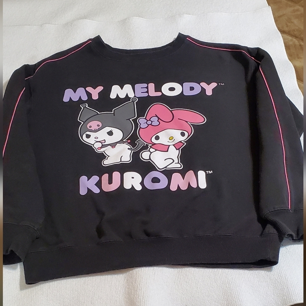 My Melody Kuromi Black Sweatshirt. SZ M - Picture 1 of 7